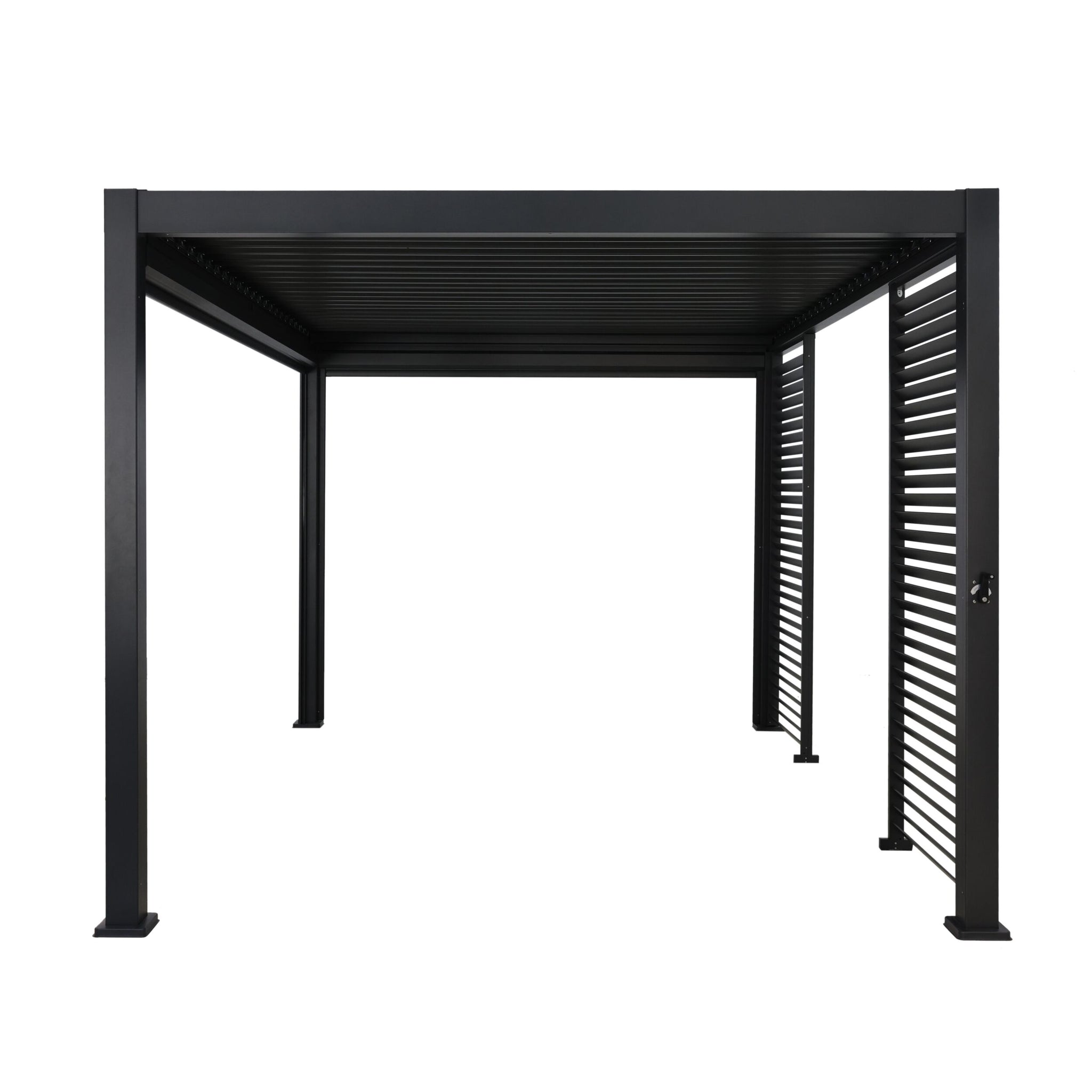 Sanctuary Louvered Aluminium Pergola Charcoal 3x5