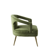 Demi Velvet Armchair Green