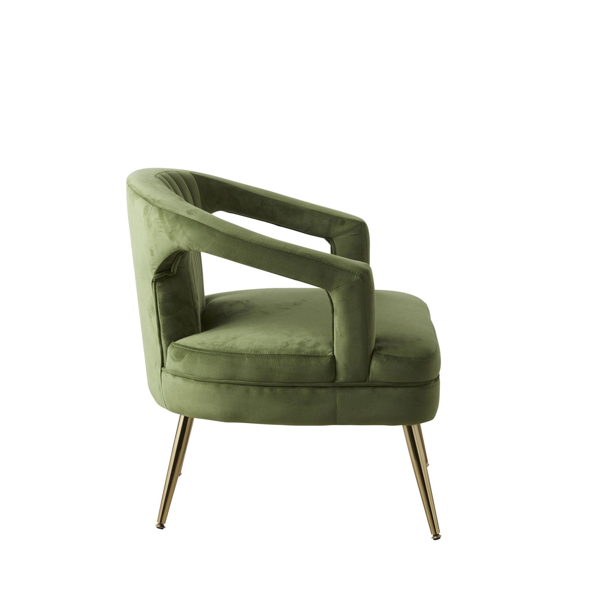 Demi Velvet Armchair Green