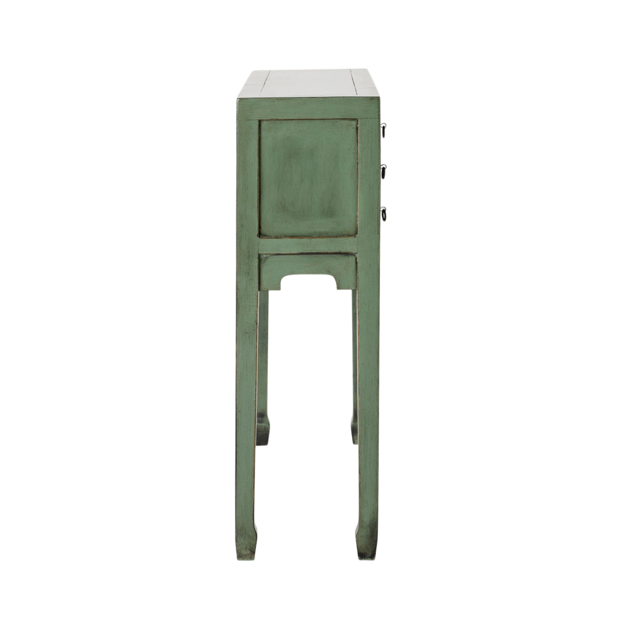 Sansha 2 Door & 6 Drawer Console Table Sage Green