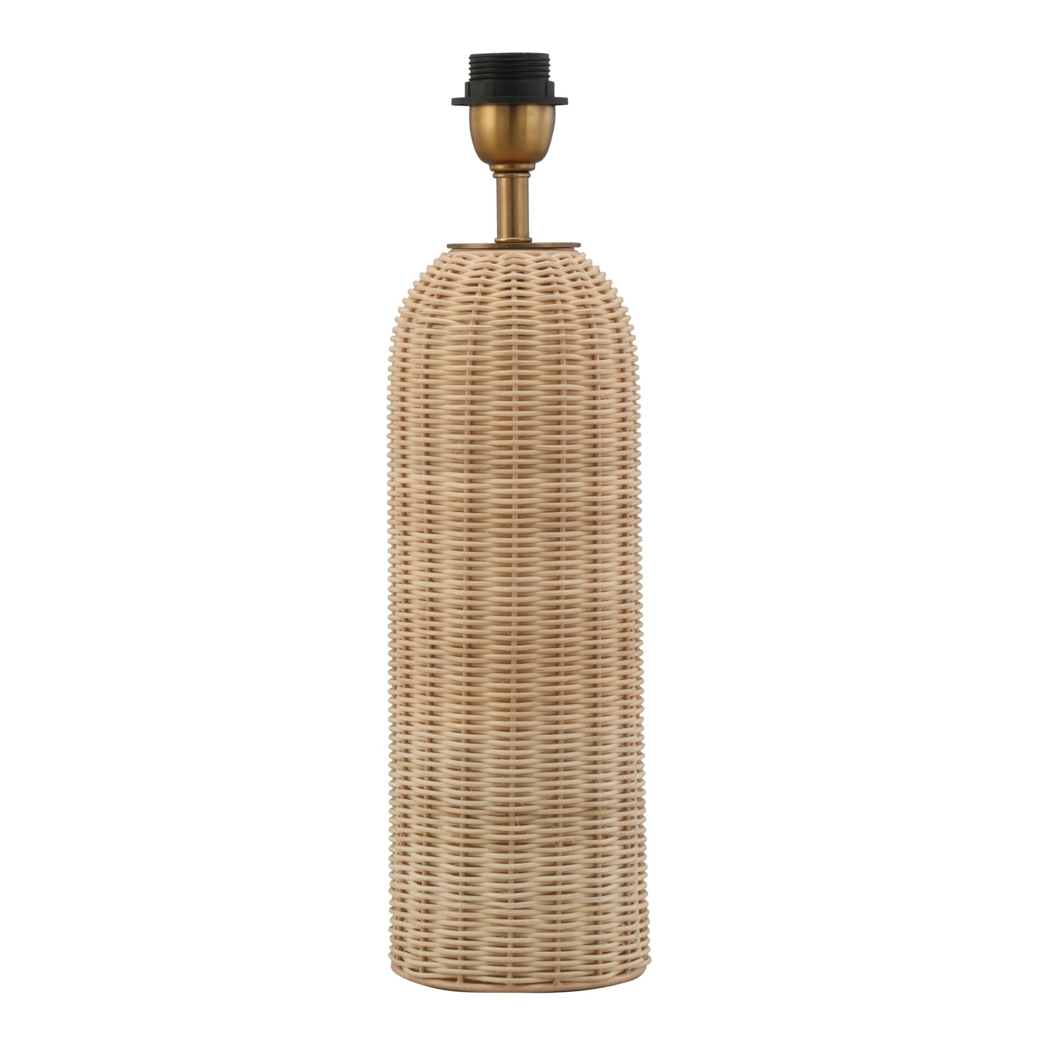 Marina Rattan Table Lamp Base 12.5x12.5x35cm