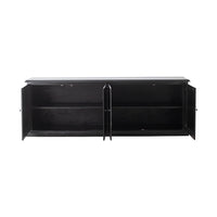 Armand 4 door Library Base 240 x 83cm Black