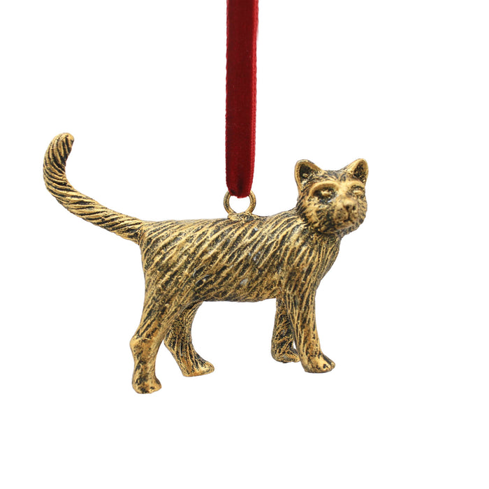 Heirloom Tabby Cat Christmas Ornament