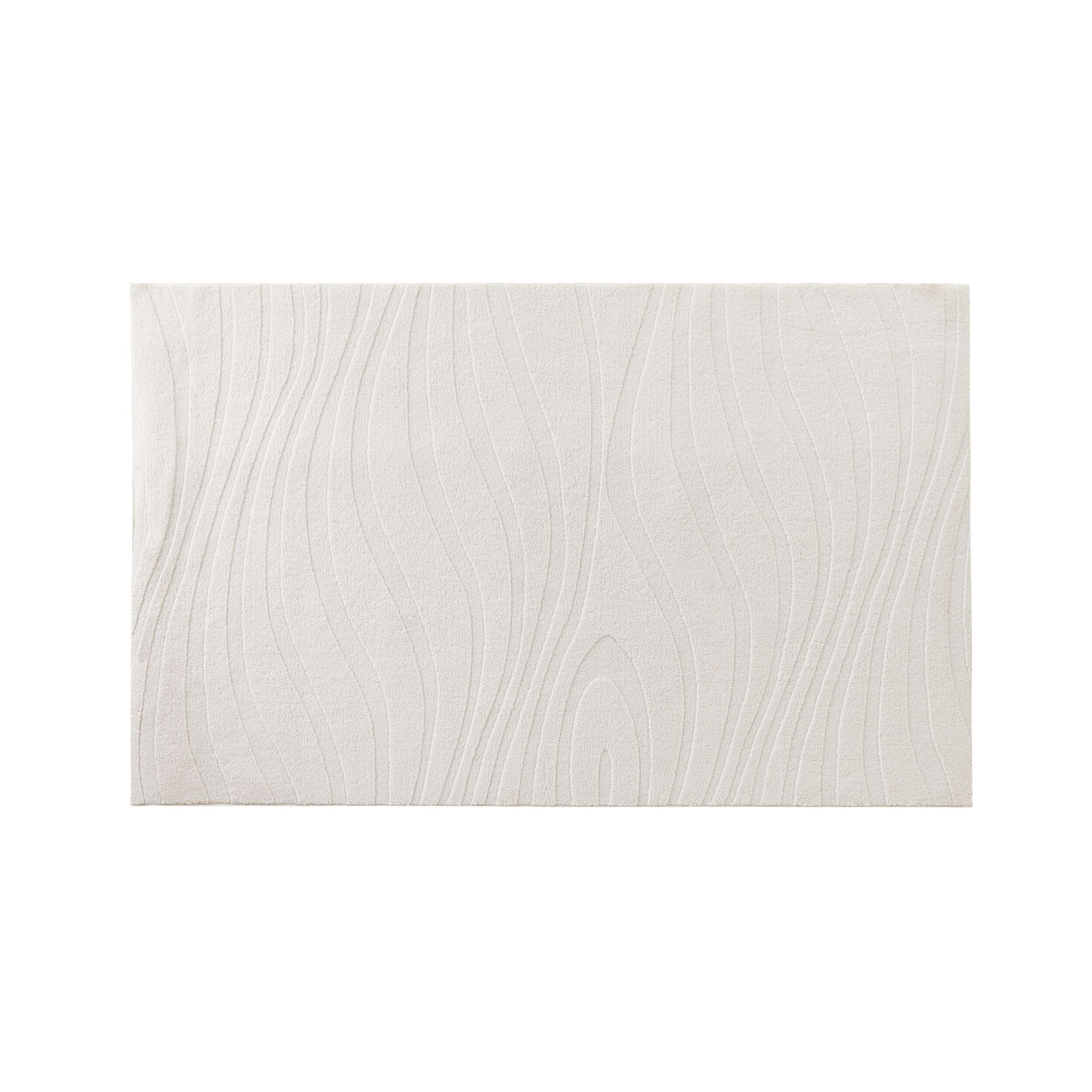 Ripple Hi Lo Rug White Sand 150x240cm