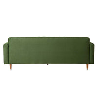 Stitch 3 Seater Velvet Sofa Juniper Olive