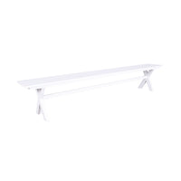 Blake Aluminium Dining Bench 240cm White