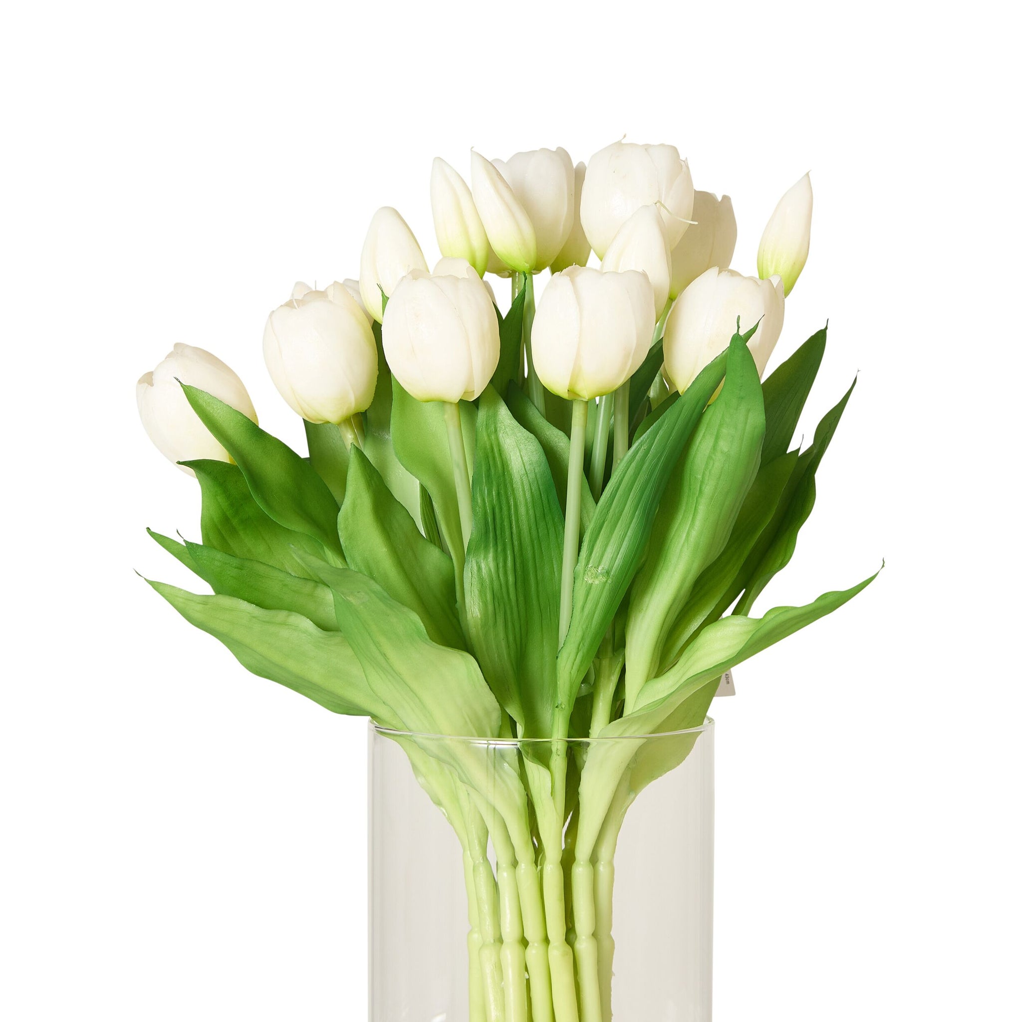 Floriana White Tulip Arrangement in Vase 43cm