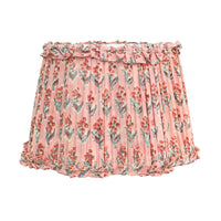 Loni Scallop Tapered Shade Peach Floral 35cm