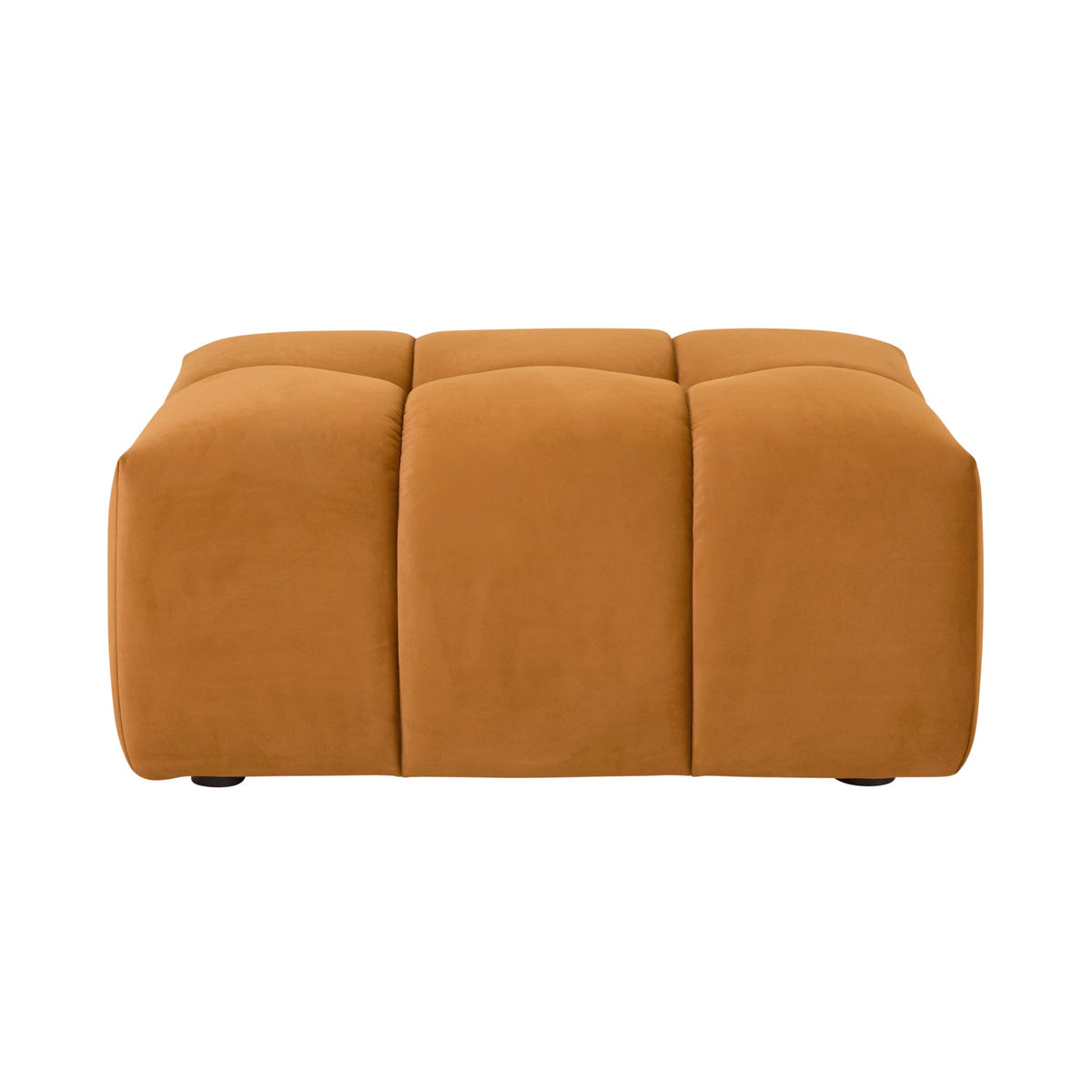 Alexis Ottoman Velvet Sofa Ochre