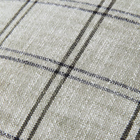 Loft Grid Check Cushion Khaki 50cm