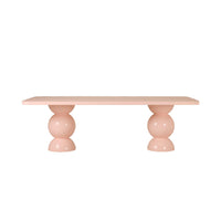 Bea Dining Table 240cm Gloss Pale Rose