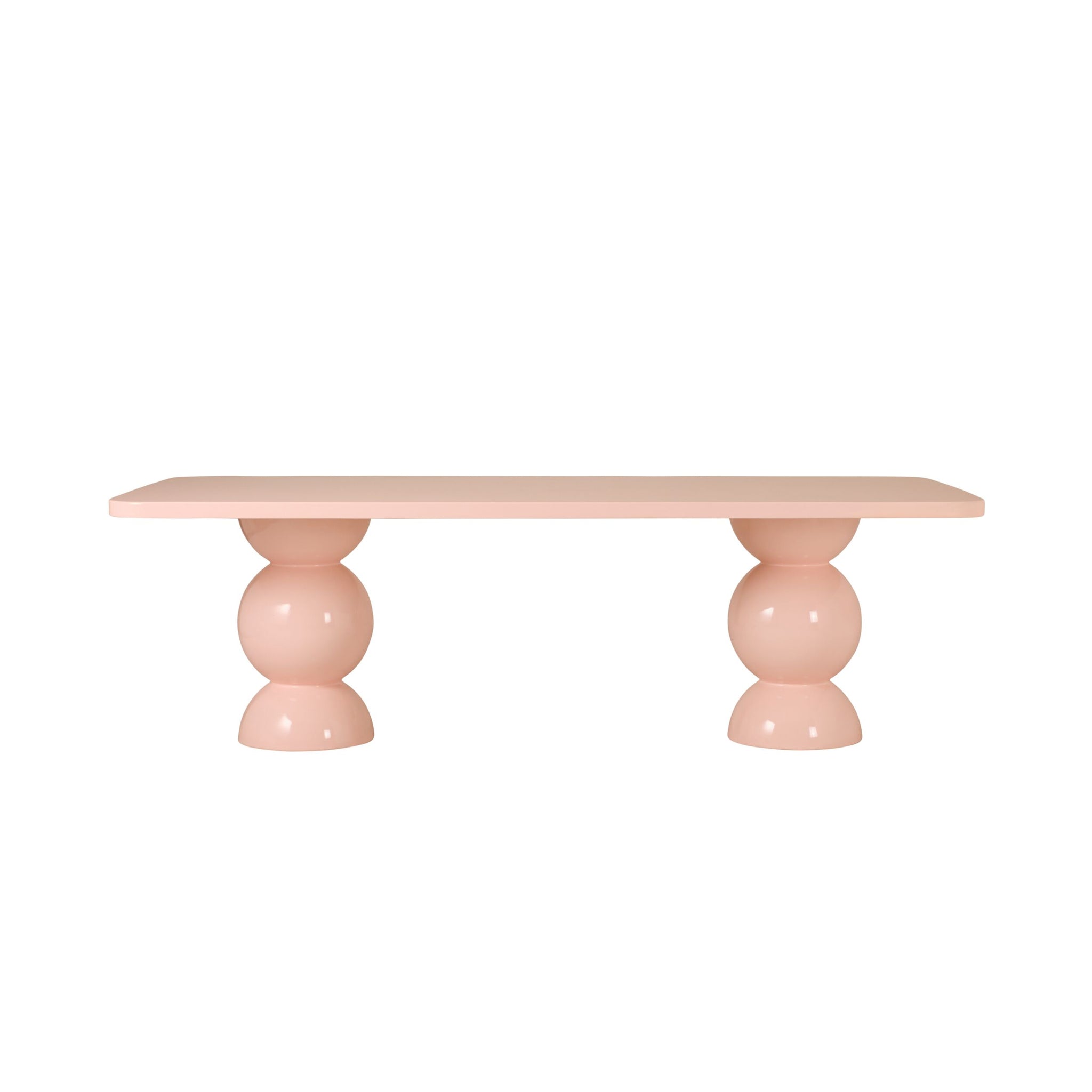 Bea Dining Table 240cm Gloss Pale Rose
