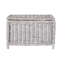 Lorne Blanket Box Large White Wash 78x51x51cm