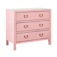 Sansha 3 Drawer Chest Blush Pink