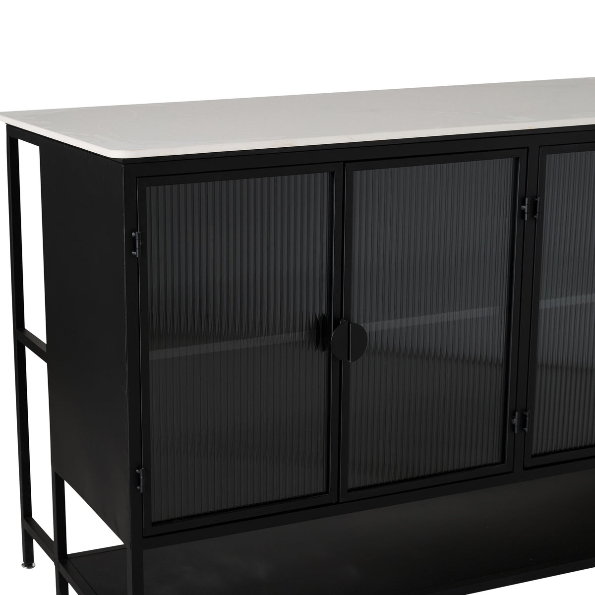 Nero Kitchen Island Bench Black 150cm