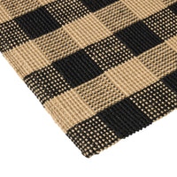 Buffalo Check Jute Doormat 60x90cm