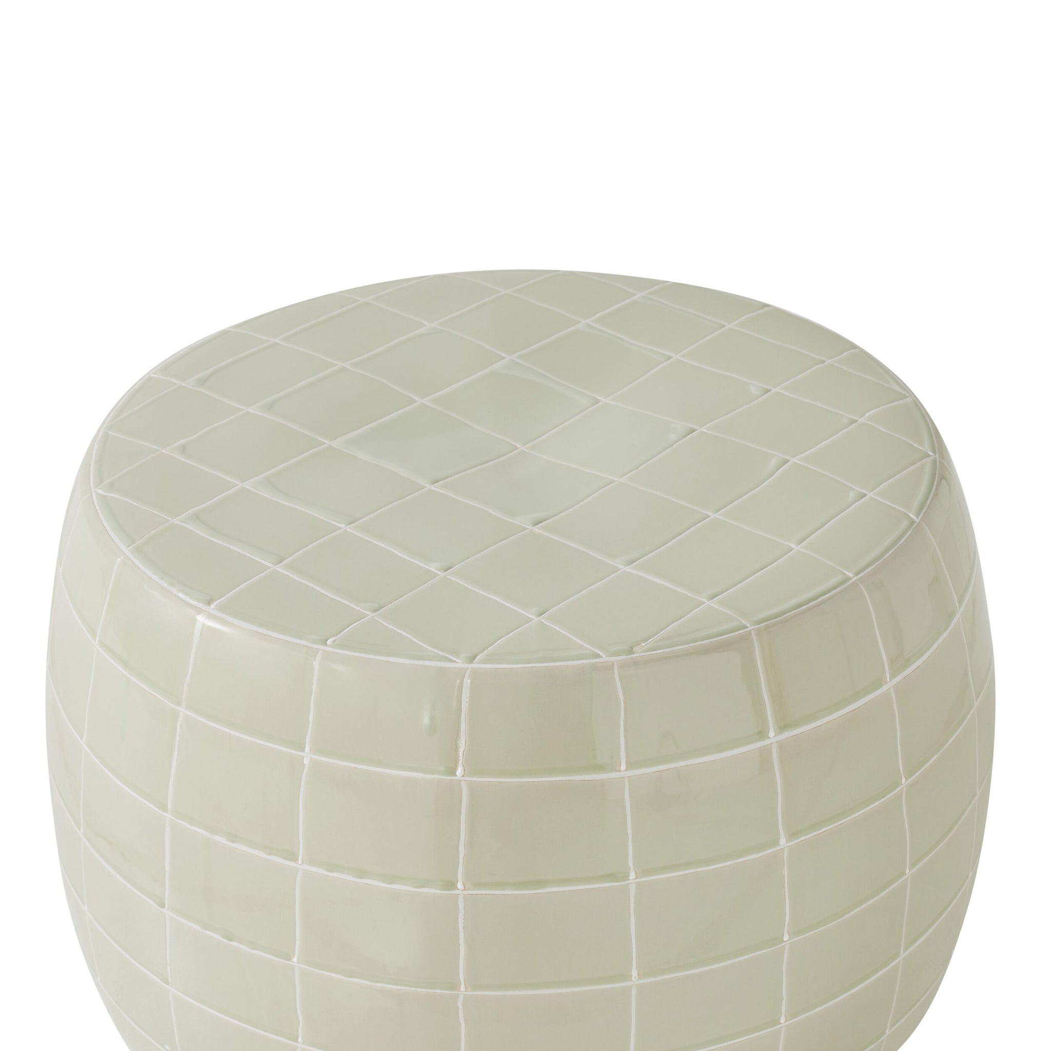 Kenzo Grid Coffee Table Taupe/White
