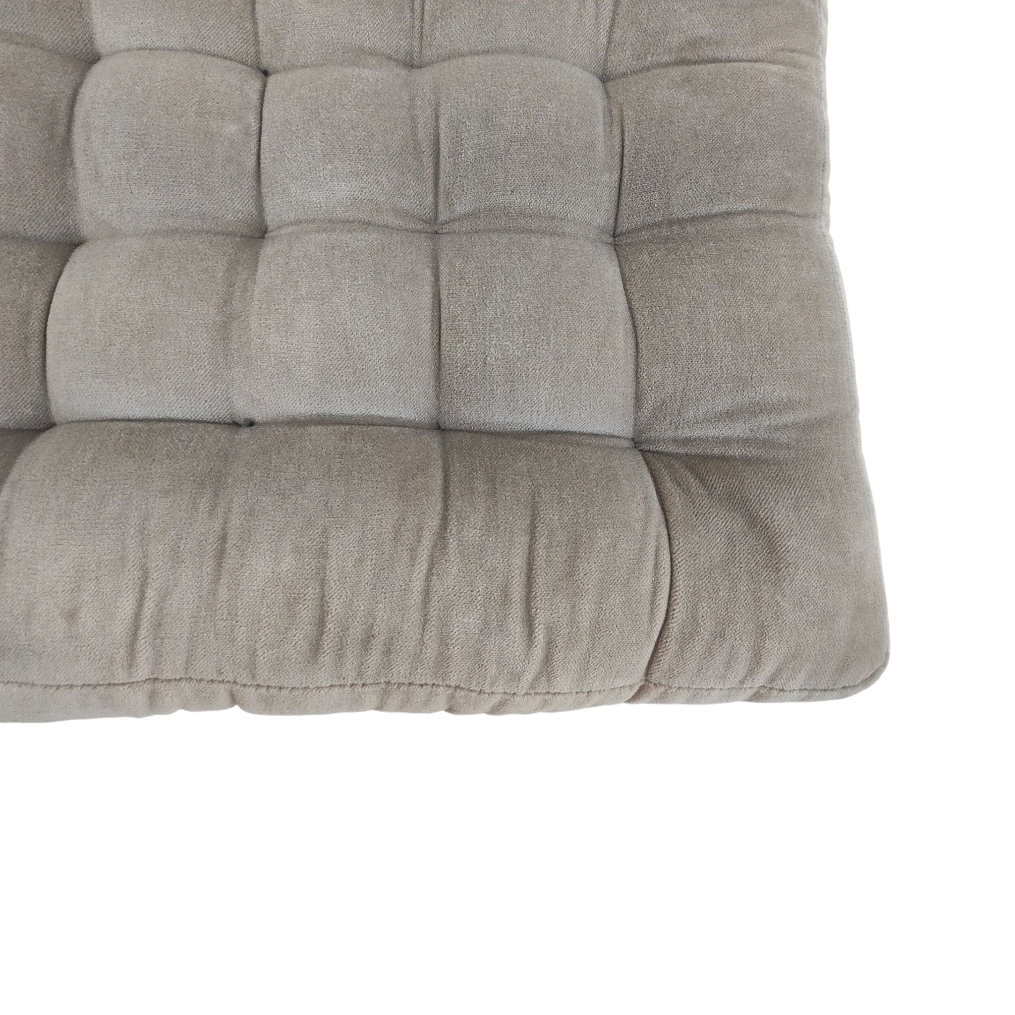 Samy Cotton Velvet Sand Seat Cushion