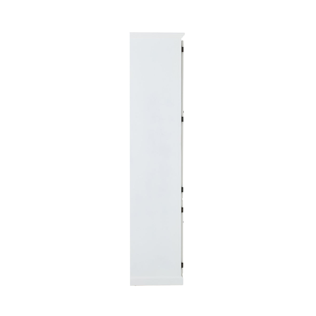 Armand 4 door Display Cabinet White with Grey Detail