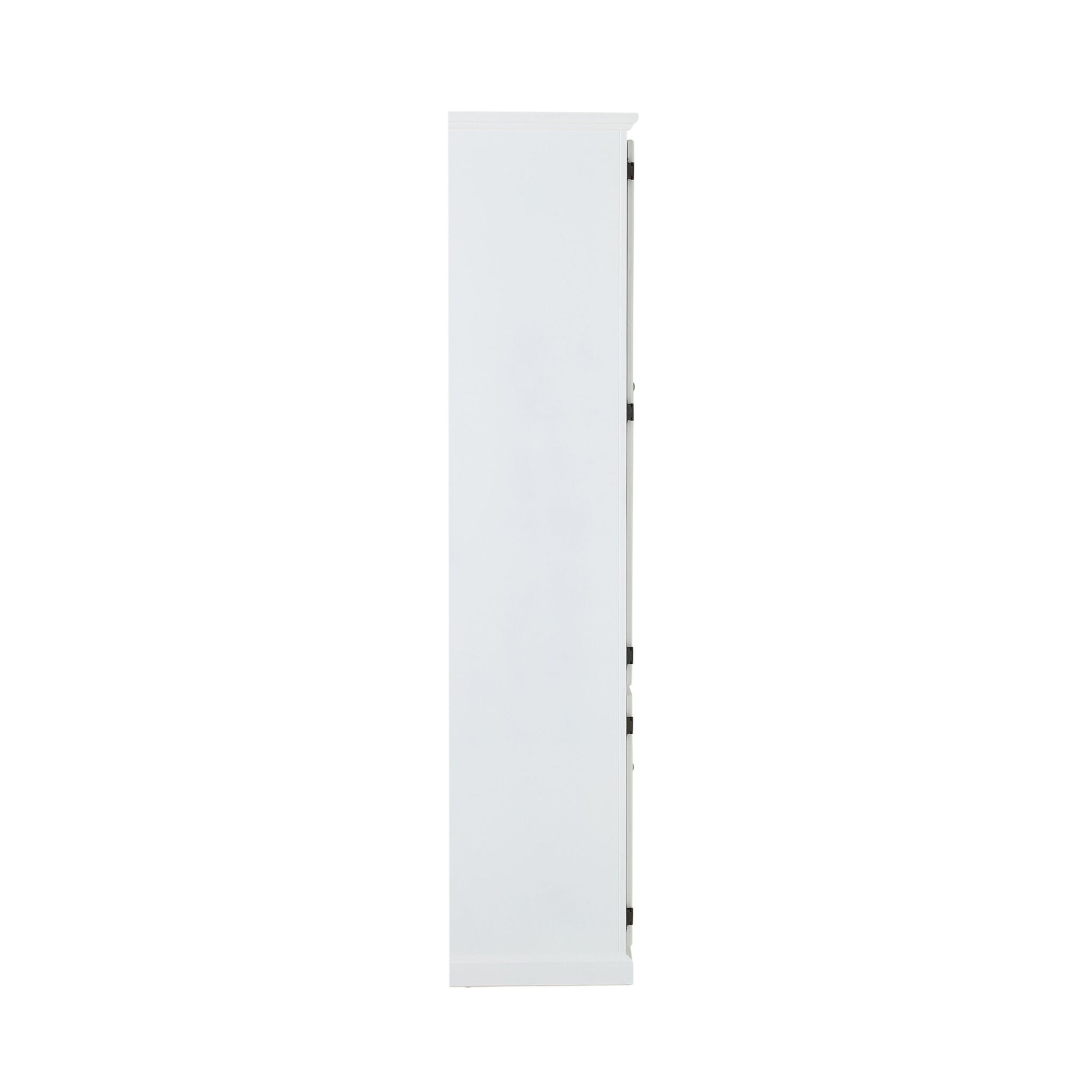 Armand 4 door Display Cabinet White with Grey Detail