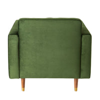 Stitch Velvet Armchair Juniper Olive