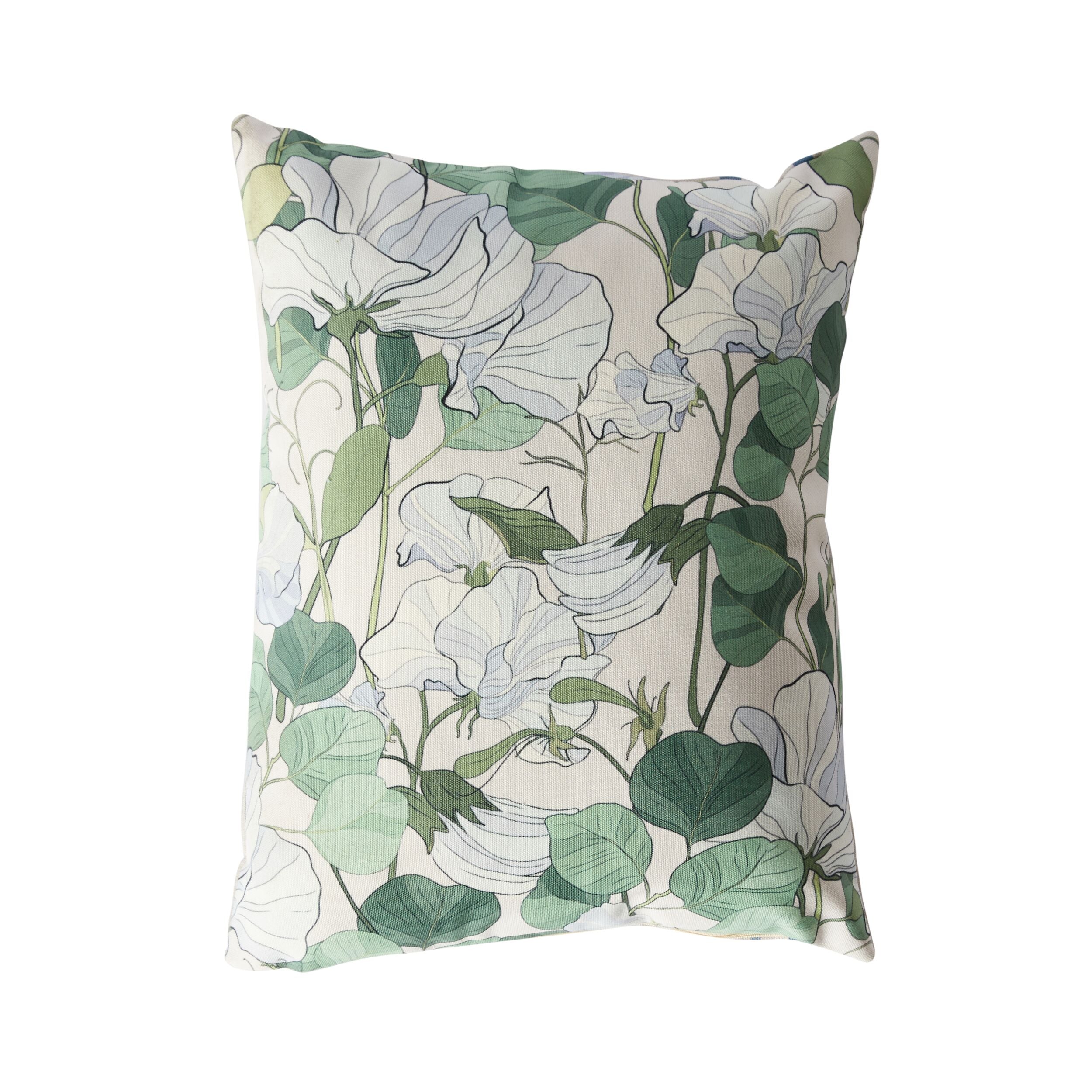 Aruba Pale Blue Floral Cushion 50x40cm