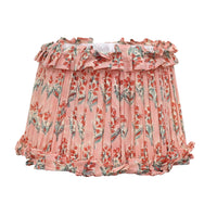 Loni Scallop Tapered Shade Peach Floral 25cm