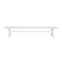 Blake Aluminium Dining Bench 240cm White