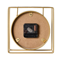 Caged Mantel Clock Gold 18x18x7cm