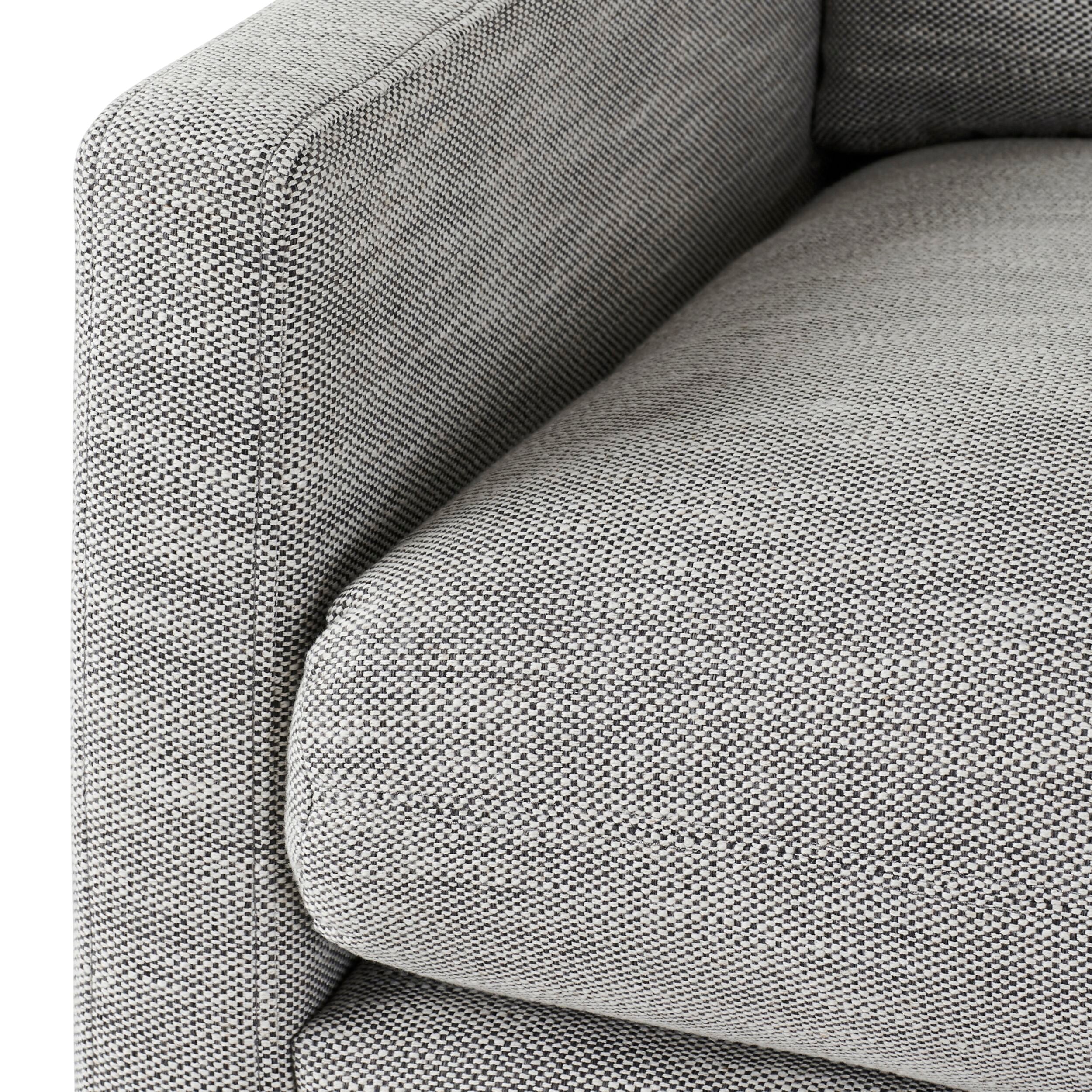 Easton 3 Seater Fabric Sofa Grey Flint
