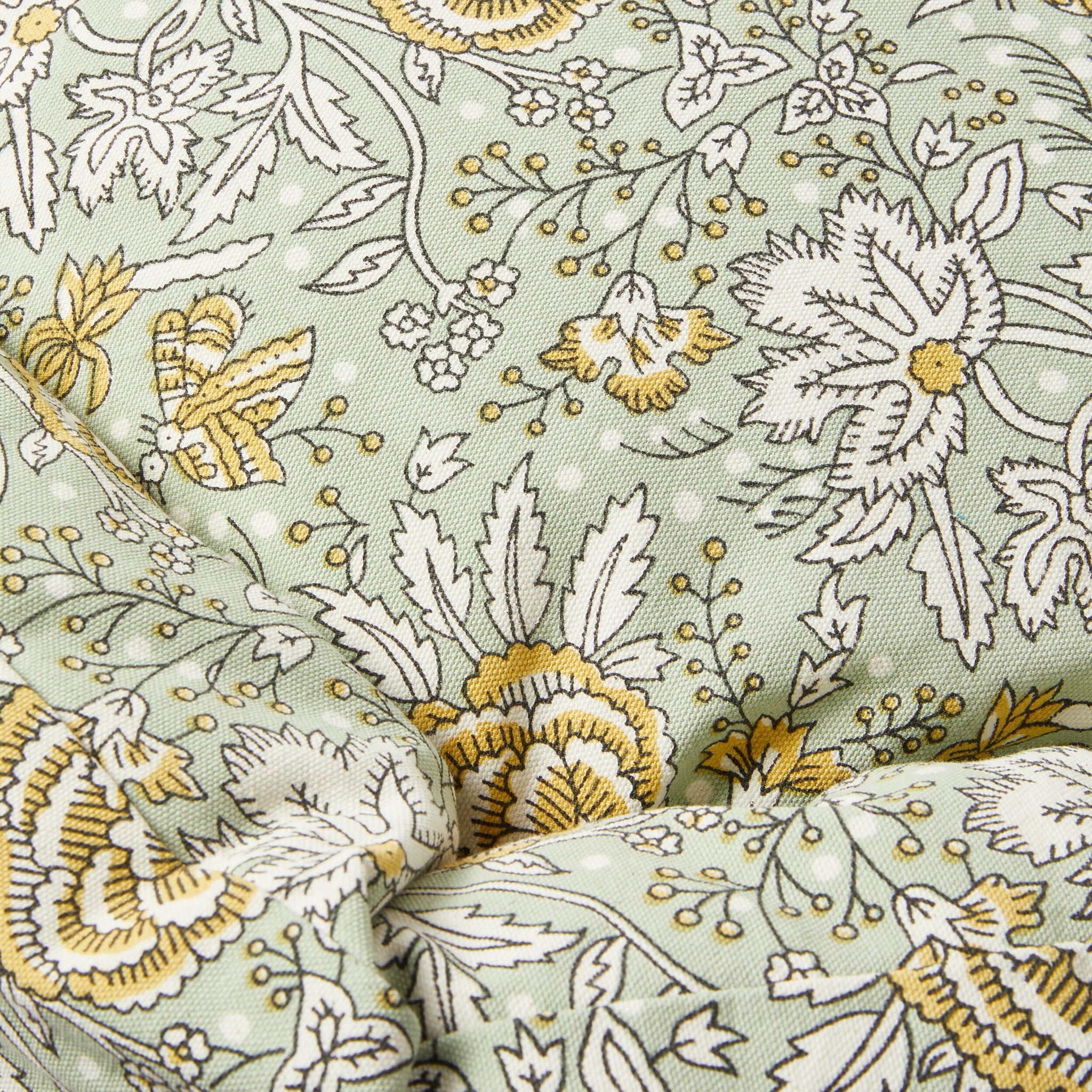 Elia Floral Blockprint Pet Bed Sage 60x15cm