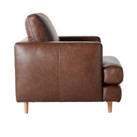 Harrison Leather Armchair Dakota Mocha