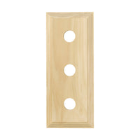 5423 Switch Socket Block Classic Treble Pine H90xL225mm