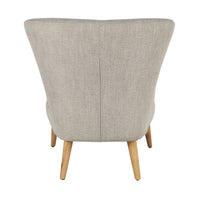 Ellis Weave Occasional Chair Herringbone Grey