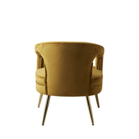 Demi Velvet Armchair Mustard