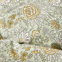 Elia Floral Blockprint Pet Bed Sage 80x15cm