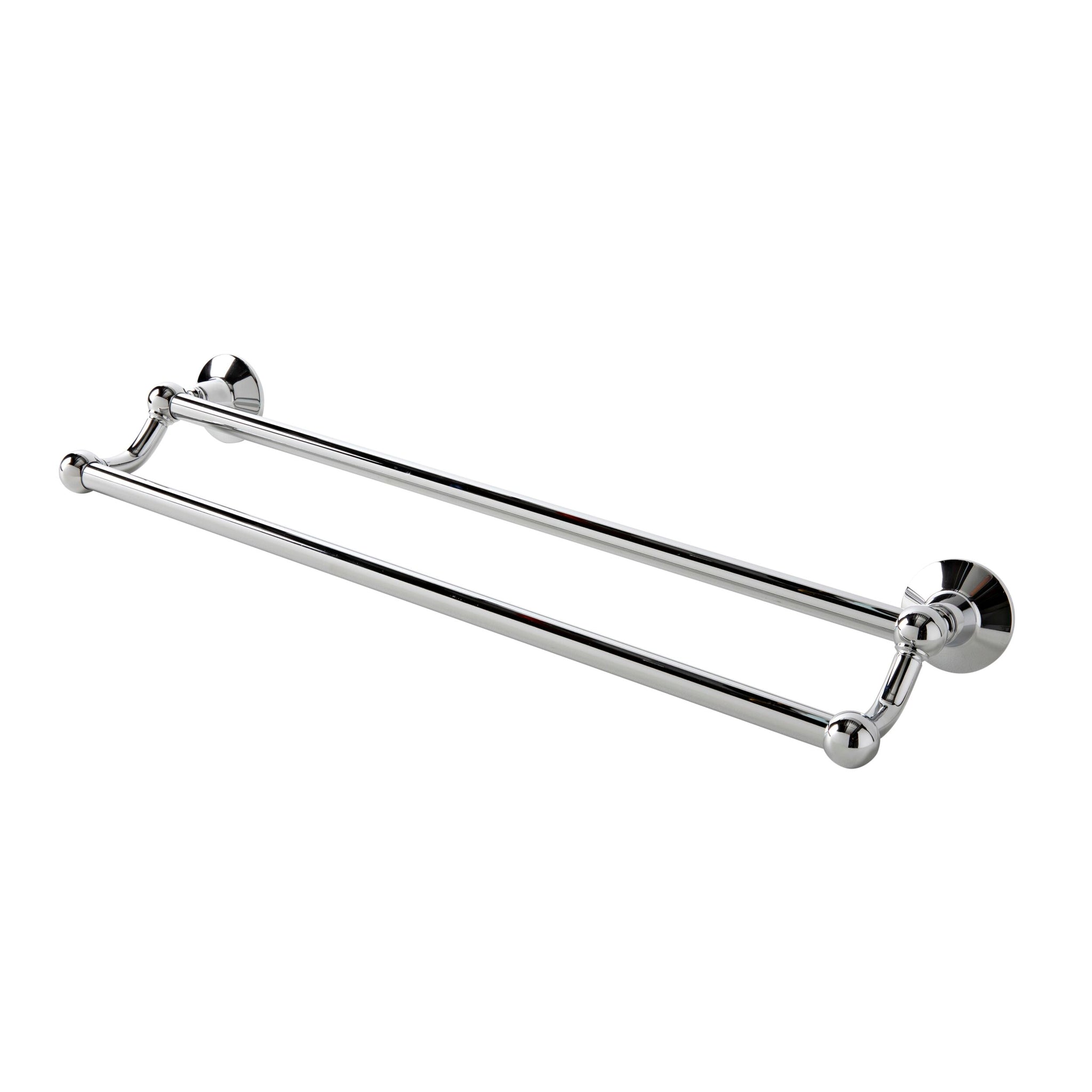 Oxford Double Towel Rail 600mm Chrome