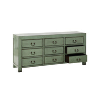 Sansha 9 Drawer Chest Sage Green