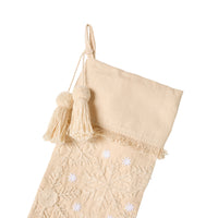 Mistletoe Christmas Snowflake Stocking