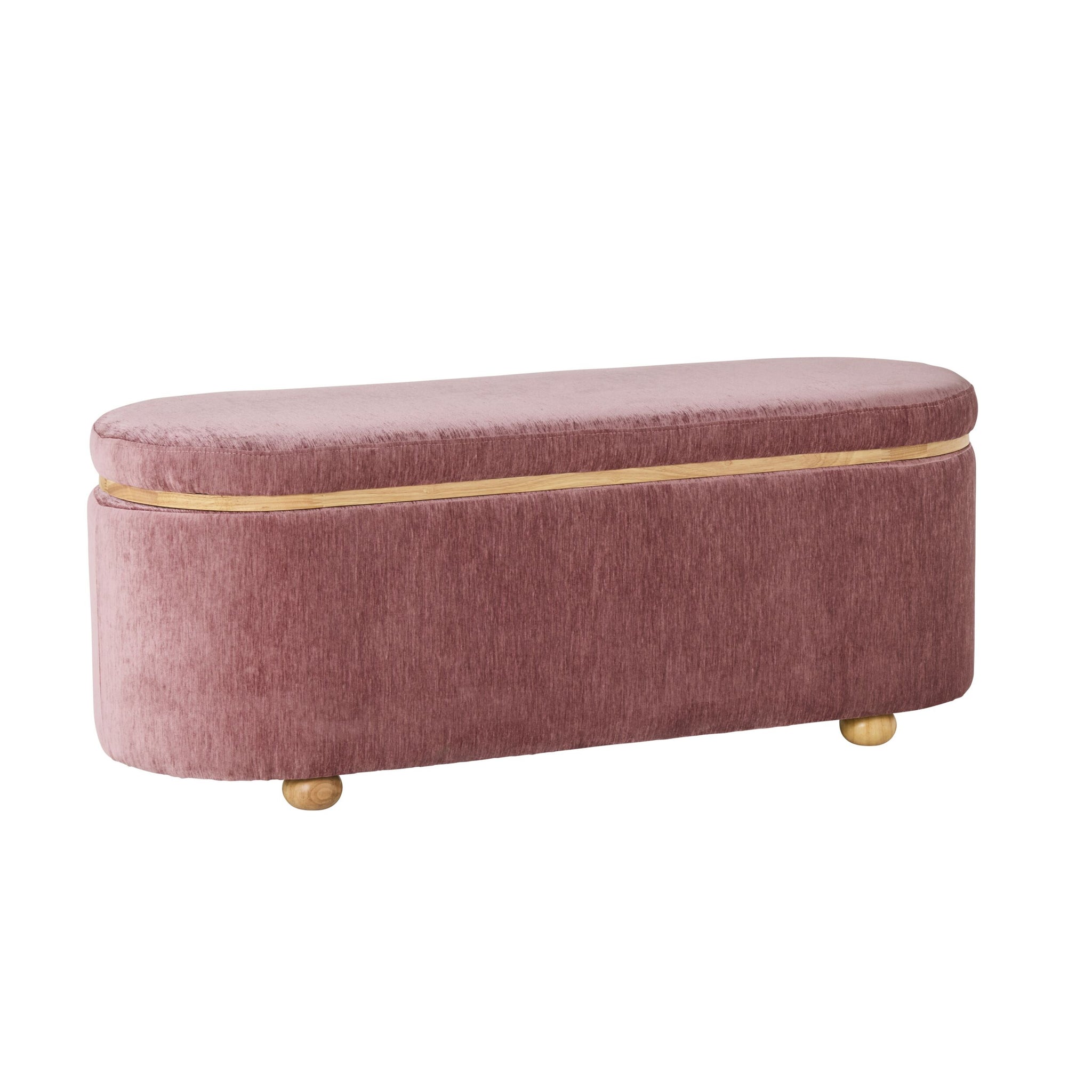 Sallie Storage Bench Cascade Blush