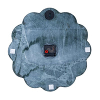Marble Scalloped Wall Clock 40cm