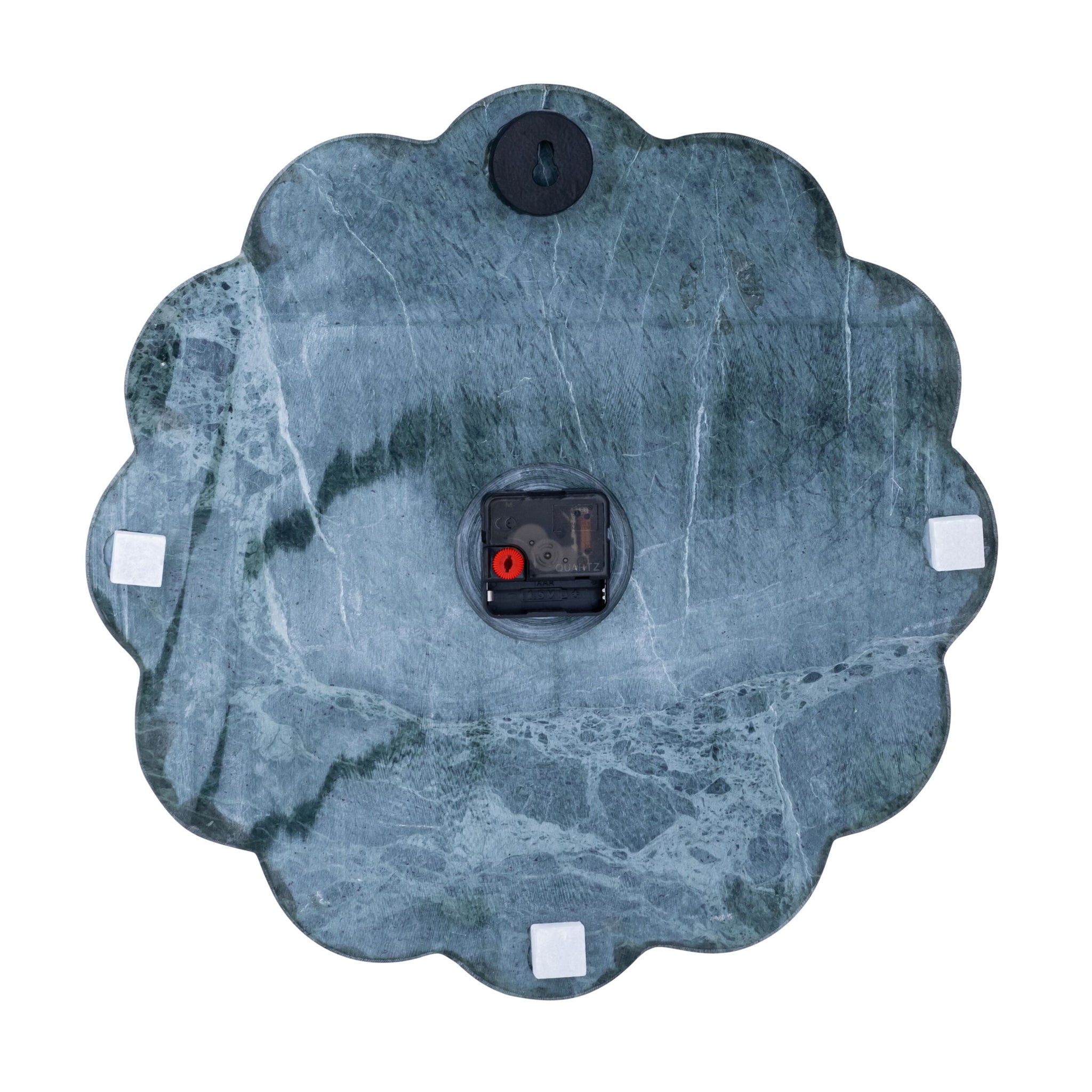 Marble Scalloped Wall Clock 40cm