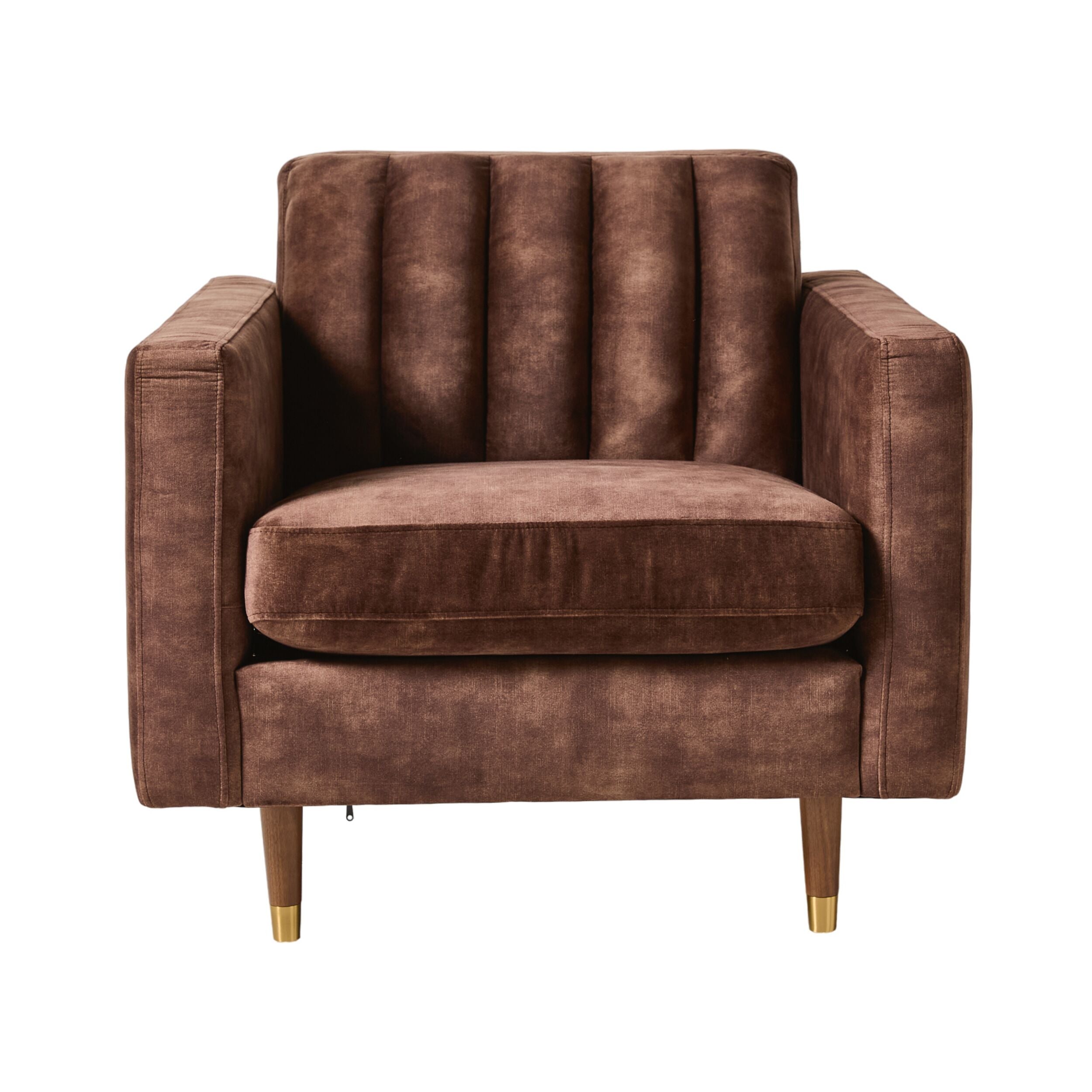 Stitch Armchair Haven Chocolate