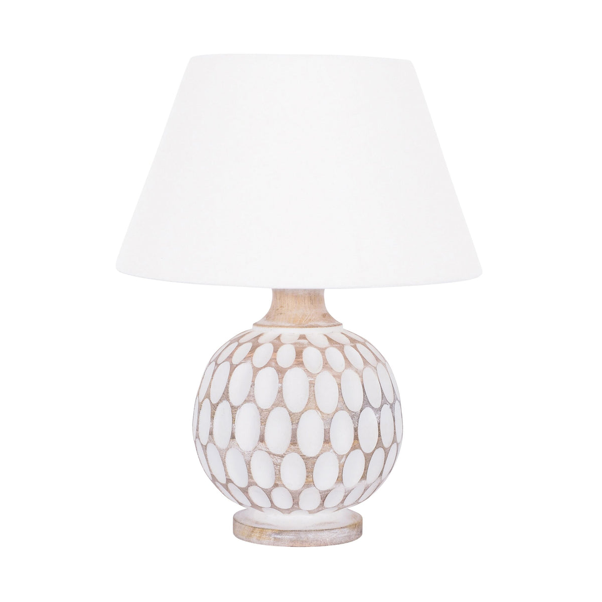 Caspar Wooden Table Lamp 38cm