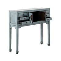 Sansha 2 Door & 6 Drawer Console Table Dove Grey
