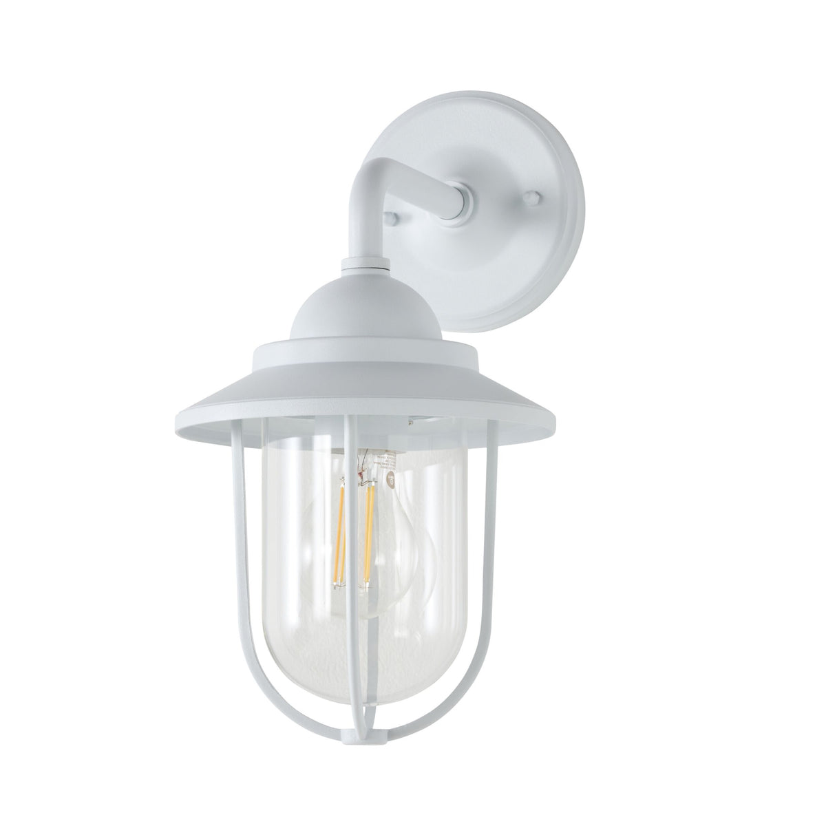 Devon 1 Light Exterior Wall Bracket White