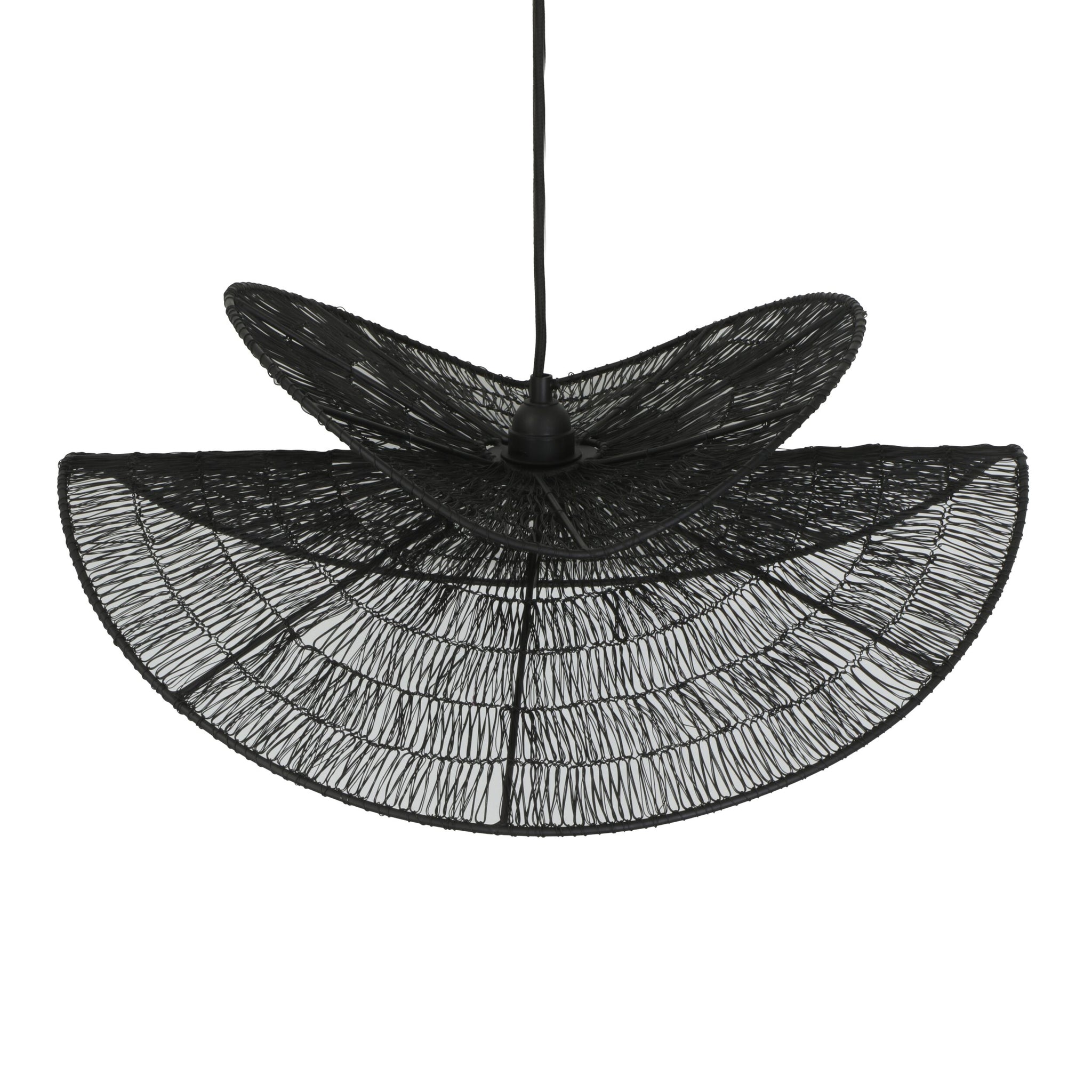Orbit Metal Wire Pendant Black 55x48x25cm