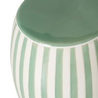 Stripe Stool Green/White