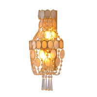 Isadora 3 Light Capiz Wall Light
