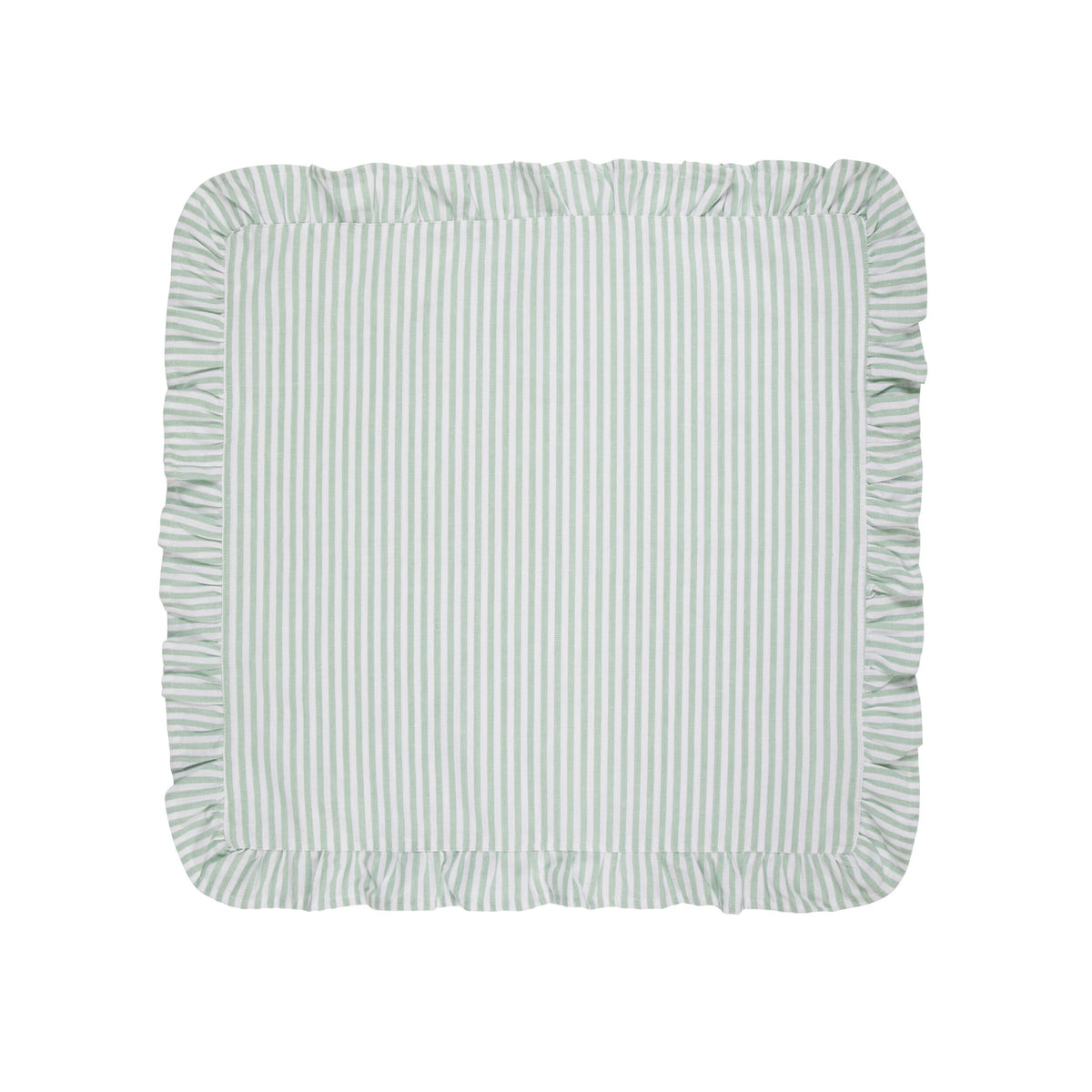 Marais Ruffle Stripe Napkin Pine Green